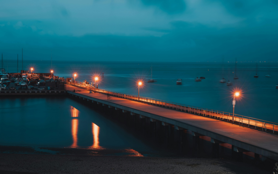 Night Lit Pier Mornington Peninsula