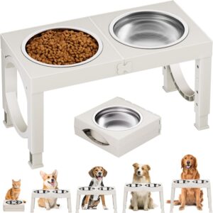 Adjustable Elevated Dog Bowls (2 Bowl Set)