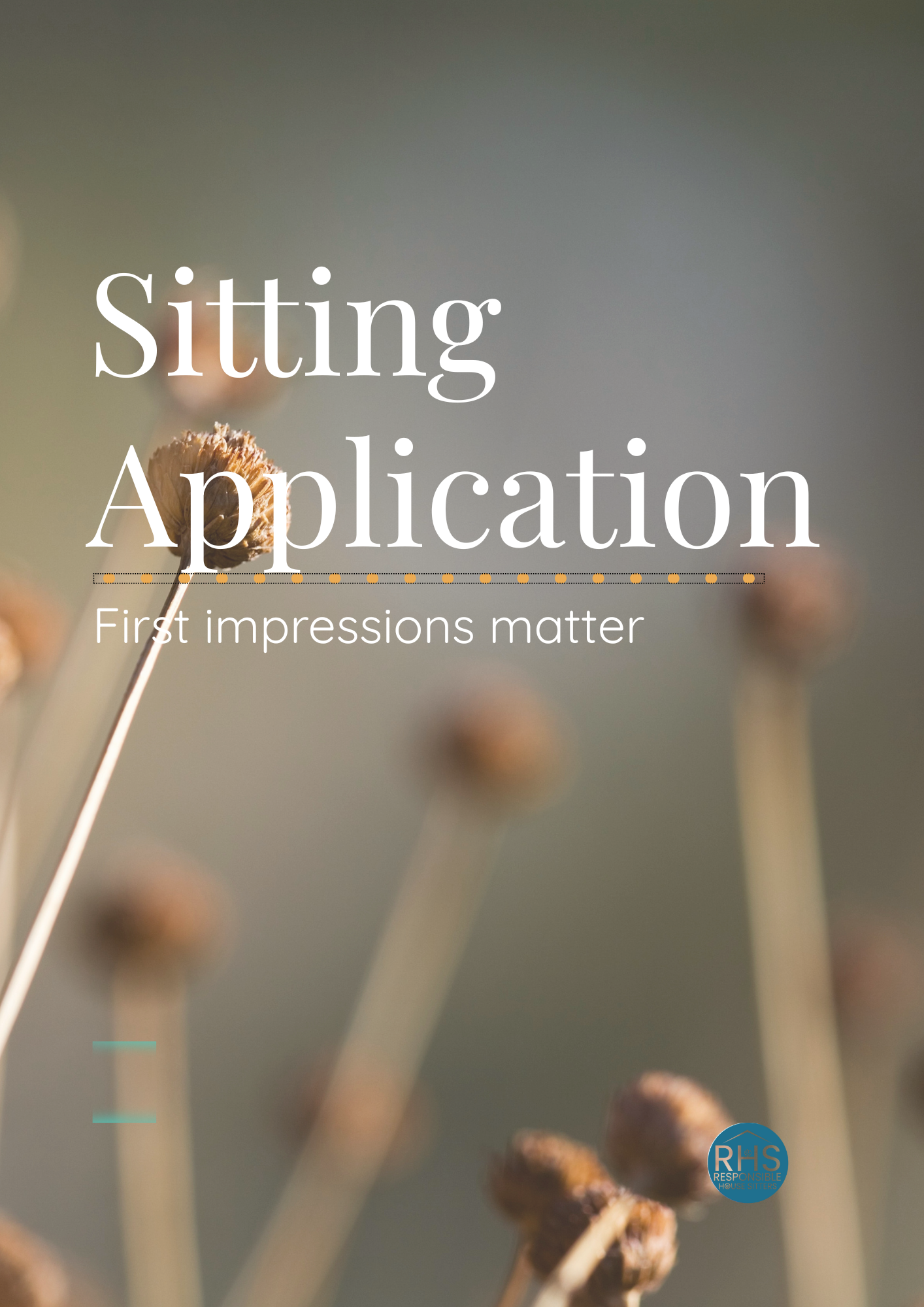 How to write a house sitter application guide cover for Responsible House Sitters